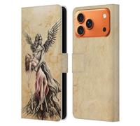 Head Case Designs Officially Licensed Sarah Richter Stone Angel Gothic Leather Wallet Case Compatible With Apple iPhone 17 Pro Max