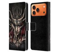 Head Case Designs Officially Licensed Sarah Richter Warrior Girl Gothic Leather Wallet Case Compatible With Apple iPhone 17 Pro Max