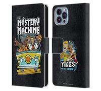 Head Case Designs Officially Licensed Scooby-Doo Grunge Mystery Machine Mystery Inc. Leather Wallet Case Compatible With Apple iPhone 14