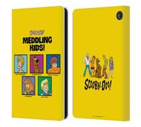 Head Case Designs Officially Licensed Scooby-Doo Meddling Kids Mystery Inc. Leather Wallet Case Compatible With Amazon Fire 7 2022