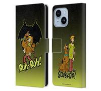 Head Case Designs Officially Licensed Scooby-Doo Ruh-Roh Mystery Inc. Leather Wallet Case Compatible With Apple iPhone 14 Plus
