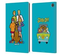 Head Case Designs Officially Licensed Scooby-Doo Scooby-Doo And Co. Mystery Inc. Leather Wallet Case Compatible With Amazon Fire Max 11 2023
