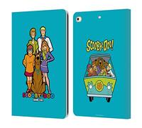 Head Case Designs Officially Licensed Scooby-Doo Scooby-Doo And Co. Mystery Inc. Leather Wallet Case Compatible With Apple iPad 9.7 2017 / iPad 9.7 2018