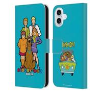 Head Case Designs Officially Licensed Scooby-Doo Scooby-Doo And Co. Mystery Inc. Leather Wallet Case Compatible With Apple iPhone 16 Plus