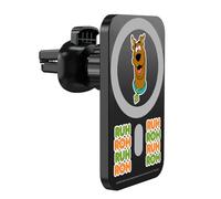 Head Case Designs Officially Licensed Scooby-Doo Silly Character Art Magnetic Car Mount with Wireless Charger 15W Fast Charging Compatible with MagSafe iPhone and Android Qi Devices (Black)