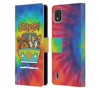 Head Case Designs Officially Licensed Scooby-Doo Tie Dye Mystery Inc. Leather Book Wallet Case Cover Compatible With Nokia C2 2nd Edition