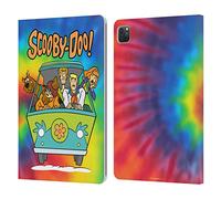 Head Case Designs Officially Licensed Scooby-Doo Tie Dye Mystery Inc. Leather Wallet Case Compatible With Apple iPad Pro 11 2020/2021 / 2022
