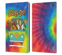 Head Case Designs Officially Licensed Scooby-Doo Tie Dye Mystery Inc. Leather Wallet Case Compatible With Amazon Fire Max 11 2023