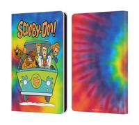 Head Case Designs Officially Licensed Scooby-Doo Tie Dye Mystery Inc. Leather Wallet Case Compatible With Amazon Kindle Paperwhite 6