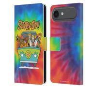 Head Case Designs Officially Licensed Scooby-Doo Tie Dye Mystery Inc. Leather Wallet Case Compatible With Apple iPhone 17 Air