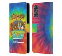 Head Case Designs Officially Licensed Scooby-Doo Tie Dye Mystery Inc. Leather Wallet Case Compatible With Oppo A17