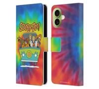 Head Case Designs Officially Licensed Scooby-Doo Tie Dye Mystery Inc. Leather Wallet Case Compatible With Apple iPhone 17