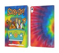 Head Case Designs Officially Licensed Scooby-Doo Tie Dye Mystery Inc. Leather Wallet Case Compatible With Apple iPad Air 13 2024/2025