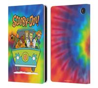 Head Case Designs Officially Licensed Scooby-Doo Tie Dye Mystery Inc. Leather Wallet Case Compatible With Amazon Fire 7 2022
