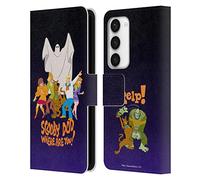 Head Case Designs Officially Licensed Scooby-Doo Where Are You? Mystery Inc. Leather Wallet Case Compatible With Samsung Galaxy S23 5G