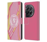 Head Case Designs Officially Licensed Scotland National Football Team Away 2025 Women's Kit Leather Wallet Case Compatible With OnePlus 12