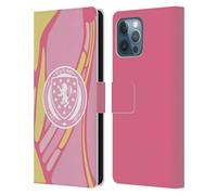 Head Case Designs Officially Licensed Scotland National Football Team Away 2025 Women's Kit Leather Wallet Case Compatible With Apple iPhone 12 Pro Max