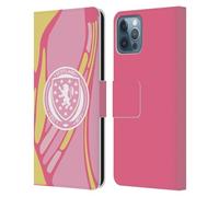 Head Case Designs Officially Licensed Scotland National Football Team Away 2025 Women's Kit Leather Wallet Case Compatible With Apple iPhone 12 / iPhone 12 Pro