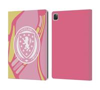 Head Case Designs Officially Licensed Scotland National Football Team Away 2025 Women's Kit Leather Wallet Case Compatible With Apple iPad Pro 12.9 2020/2021/2022