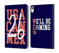 Head Case Designs Officially Licensed Scotland National Football Team Blue 2026 We'll Be Coming Leather Wallet Case Compatible With Apple iPad 10.9 2022/2025