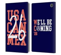 Head Case Designs Officially Licensed Scotland National Football Team Blue 2026 We'll Be Coming Leather Wallet Case Compatible With Amazon Fire Max 11 2023