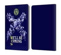 Head Case Designs Officially Licensed Scotland National Football Team Graphics 2026 We'll Be Coming Leather Wallet Case Compatible With Kindle Paperwhite 1/2 / 3