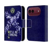 Head Case Designs Officially Licensed Scotland National Football Team Graphics 2026 We'll Be Coming Leather Wallet Case Compatible With Apple iPhone Duo