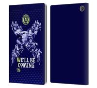 Head Case Designs Officially Licensed Scotland National Football Team Graphics 2026 We'll Be Coming Leather Wallet Case Compatible With Amazon Fire Max 11 2023