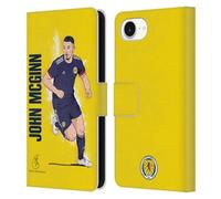 Head Case Designs Officially Licensed Scotland National Football Team John McGinn Players Leather Wallet Case Compatible With Apple iPhone 16e