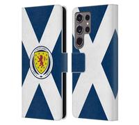 Head Case Designs Officially Licensed Scotland National Football Team Scotland Flag Logo 2 Leather Book Wallet Case Cover Compatible With Samsung Galaxy S24 Ultra 5G