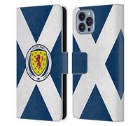 Head Case Designs Officially Licensed Scotland National Football Team Scotland Flag Logo 2 Leather Book Wallet Case Cover Compatible With Apple iPhone 14