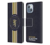 Head Case Designs Officially Licensed Scotland National Football Team Stripes 150 Years Leather Wallet Case Compatible With Apple iPhone 14