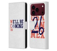 Head Case Designs Officially Licensed Scotland National Football Team White 2026 We'll Be Coming Leather Wallet Case Compatible With Apple iPhone 18 Pro Max