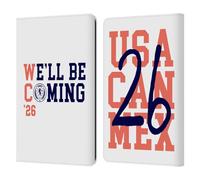 Head Case Designs Officially Licensed Scotland National Football Team White 2026 We'll Be Coming Leather Wallet Case Compatible With Kindle Paperwhite 1/2 / 3
