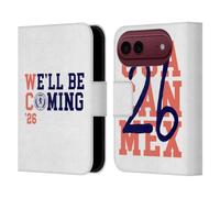 Head Case Designs Officially Licensed Scotland National Football Team White 2026 We'll Be Coming Leather Wallet Case Compatible With Apple iPhone Duo