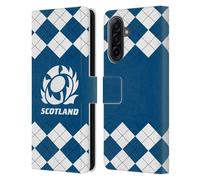 Head Case Designs Officially Licensed Scotland Rugby Argyle Logo 2 Leather Wallet Case Compatible With Samsung Galaxy A17 4G / 5G