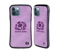 Head Case Designs Officially Licensed Scotland Rugby Away 2025/26 Crest Kit Hybrid Case Compatible With Apple iPhone 12 / iPhone 12 Pro