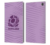Head Case Designs Officially Licensed Scotland Rugby Away 2025/26 Crest Kit Leather Wallet Case Compatible With Amazon Fire Max 11 2023