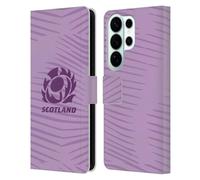 Head Case Designs Officially Licensed Scotland Rugby Away 2025/26 Crest Kit Leather Wallet Case Compatible With Samsung Galaxy S26 Ultra