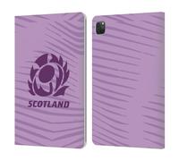 Head Case Designs Officially Licensed Scotland Rugby Away 2025/26 Crest Kit Leather Wallet Case Compatible With Apple iPad Pro 11 2020/2021 / 2022