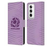 Head Case Designs Officially Licensed Scotland Rugby Away 2025/26 Crest Kit Leather Wallet Case Compatible With OPPO Reno12 Pro 5G