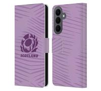 Head Case Designs Officially Licensed Scotland Rugby Away 2025/26 Crest Kit Leather Wallet Case Compatible With Samsung Galaxy S26 Plus