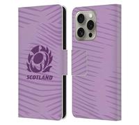 Head Case Designs Officially Licensed Scotland Rugby Away 2025/26 Crest Kit Leather Wallet Case Compatible With Apple iPhone 16 Pro