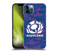 Head Case Designs Officially Licensed Scotland Rugby Camouflage Logo 2 Hard Back Case Compatible With Apple iPhone 12 / iPhone 12 Pro