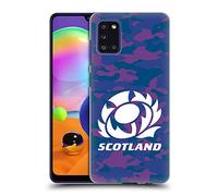 Head Case Designs Officially Licensed Scotland Rugby Camouflage Logo 2 Hard Back Case Compatible With Samsung Galaxy A31 (2020)