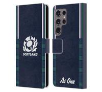 Head Case Designs Officially Licensed Scotland Rugby Home 2023/24 Crest Kit Leather Book Wallet Case Cover Compatible With Samsung Galaxy S24 Ultra 5G