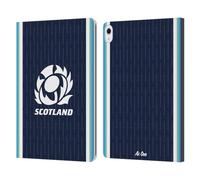 Head Case Designs Officially Licensed Scotland Rugby Home 2024/25 Crest Kit Leather Wallet Case Compatible With Apple iPad Air 13 2024/2025