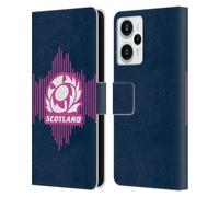 Head Case Designs Officially Licensed Scotland Rugby Home 2025/26 Crest Kit Leather Wallet Case Compatible With Xiaomi Redmi Note 12T