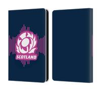 Head Case Designs Officially Licensed Scotland Rugby Home 2025/26 Crest Kit Leather Wallet Case Compatible With Amazon Kindle 11th Gen (2024)