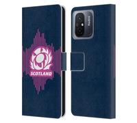Head Case Designs Officially Licensed Scotland Rugby Home 2025/26 Crest Kit Leather Wallet Case Compatible With Xiaomi Redmi 12C